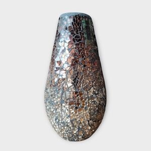 Shimmering Mosaic Glass Vase